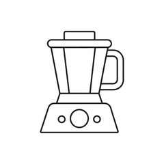 Multi blender icon, food processor outline vector icon, Simple element illustration. blender concept outline symbol design.