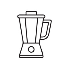 Multi blender icon, food processor outline vector icon, Simple element illustration. blender concept outline symbol design.
