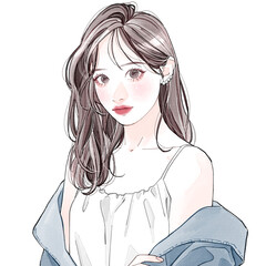 ナチュラルな雰囲気の女性