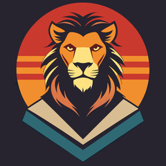 Obraz premium Lion head illustration for T-shirt design 