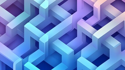 A modular vector background composed of interlocking geometric shapes, using contrasting colors and gradients to create depth and a modern aesthetic 