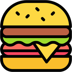 Cheeseburger, Burger, Bread, Fast Food, Hamburger, Food Icon
