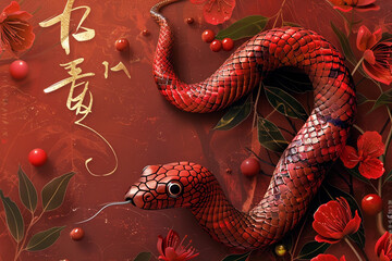 Obraz premium Beautiful greeting card with holiday composition for happy and joy celebrate New Year
