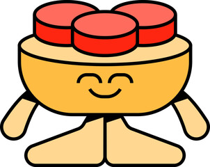 Happy Cartoon Sushi Soy Sauce Dish