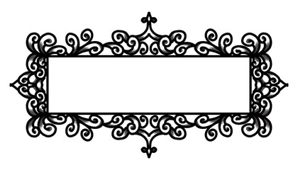 Vintage theme classic frame design with transparent background. Perfect for invitation cards, envelopes, photo frames, backgrounds and wallpapers