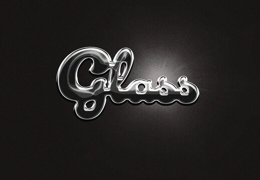 Glass Text Effect