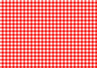 赤色のシェパードチェックの背景素材（太め）