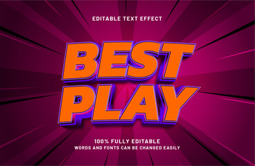best play editable text effect in game and play text style