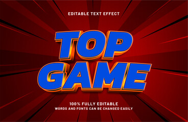 top game editable text effect in game and play text style