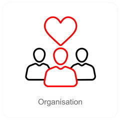 Organisation Donation icon concept