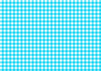 水色のシェパードチェックの背景素材（太め）