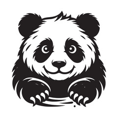 silhouette panda