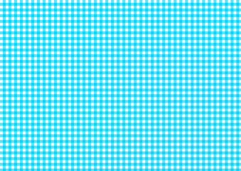 水色のシェパードチェックの背景素材（細め）