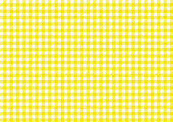 黄色のシェパードチェックの背景素材（太め）