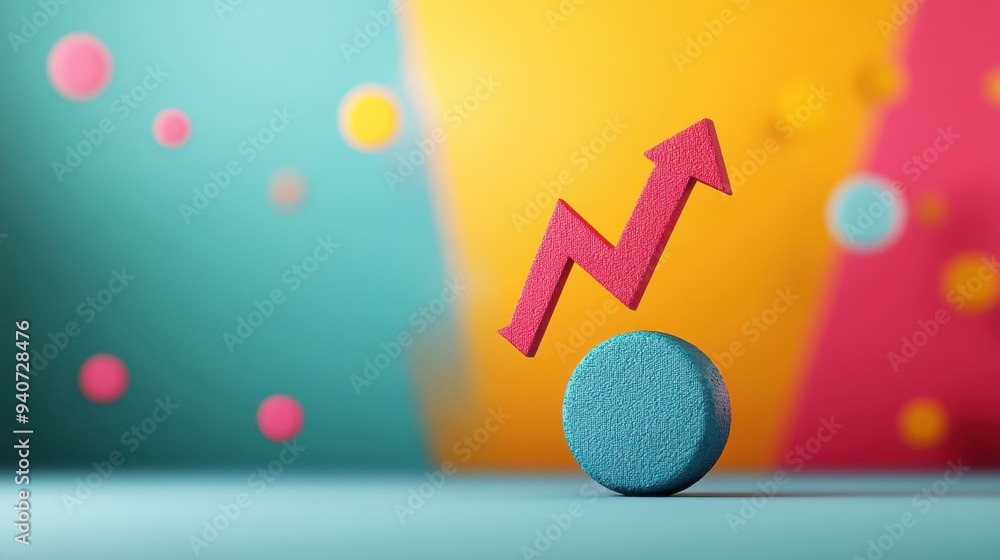 Poster futuristic data-driven economy trends: 3d graphs and analytics in abstract market analysis concept -