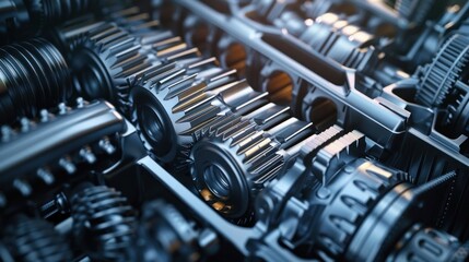 Naklejka premium illustration of the transmission transition in car gears