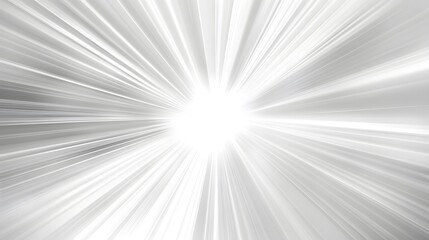 Fototapeta premium Starburst Effect: A radiant starburst effect with light beams shooting outward, perfectly centered on a white background. 