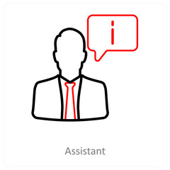 Assistant And Service Icon Concept