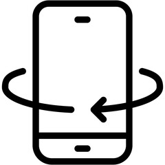 Rotate, Tilt, Electronics, Mobile Phone, Device, Smartphone Icon