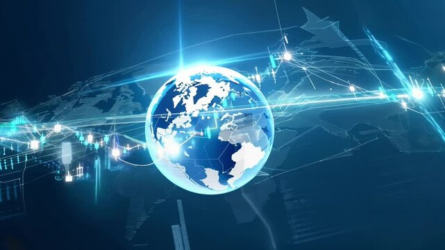 The presentation highlights global economic trends using data visualizations and analytics for better understanding and decision-making.