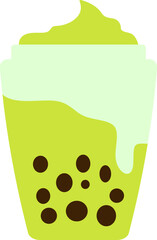 Hand Drawn Boba Drink Illustration