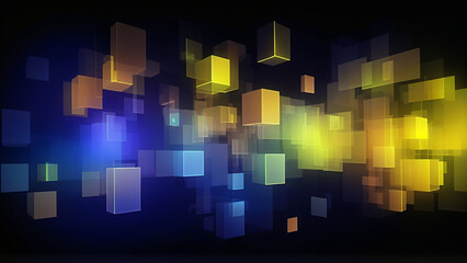 abstract background with glowing squares