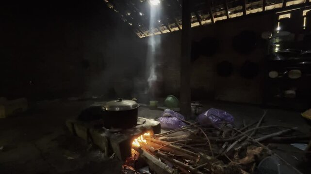 Cooking on the traditional kitchen