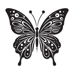 Butterfly Stencil Vector