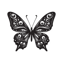 Butterfly Stencil Vector