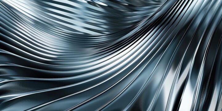 Sleek and trendy minimal metallic background featuring smooth lines and a polished surface for modern design concepts