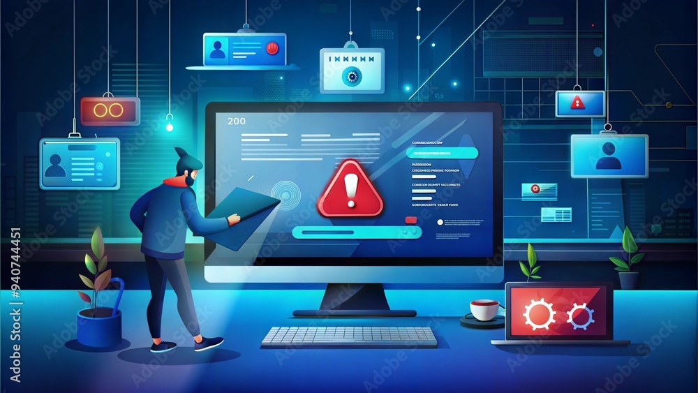 Poster cyber security of enhancing phishing detection to counter social