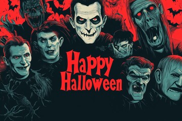 Monster Mash Collage Images Classic