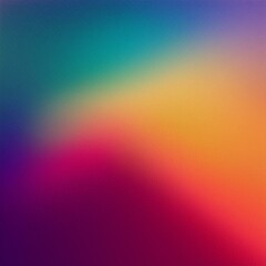 Obraz premium Abstract blurred grainy gradient background texture. Colorful digital grain soft noise effect pattern.