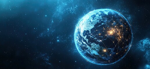 Obraz premium Global Network and Connections
