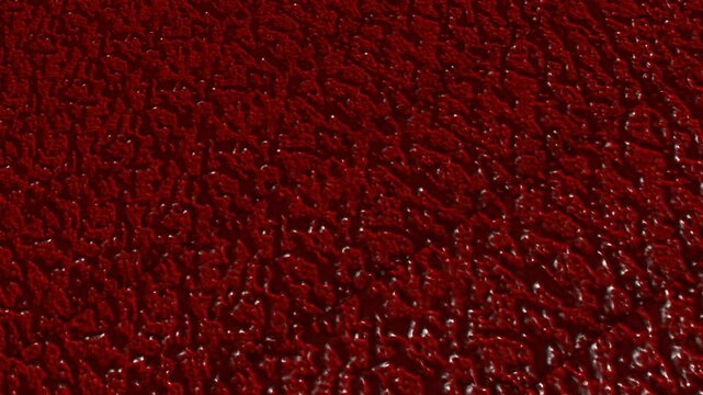 red texture. Dark Red Velvet Pattern. Abstract Grooved Surface. Deep Red Metallic Texture