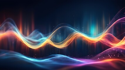 A colorful wave of light and sound