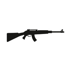 Fototapeta premium rifle silhouette vector