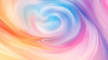 Fototapeta premium Gentle and soothing, a colorful abstract background with soft pastel swirl patterns