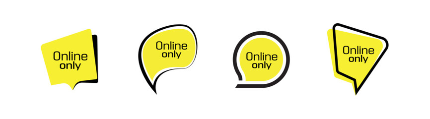 online only on white background