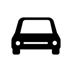Car icon. Front view.