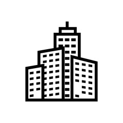city building icon,flat style design