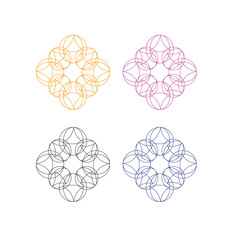 LUXURY ORNAMENTAL SPA AYURVEDA MASSAGE RESORT SIGN SYMBOL LOGO VECTOR