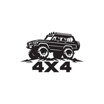 illustration of car 4X4