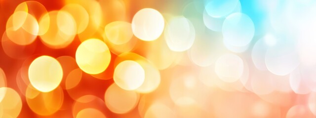 Obraz premium A blurred image featuring a multicolored backdrop and a distinct representation of the rainbow's hues