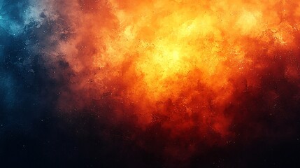 Naklejka premium Vibrant abstract background with a fiery gradient, perfect for Halloween themes and spooky designs, ideal for banners and posters with copy space.
