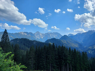 Landscape park Logar Valley. Kamnik–Savinja Alps. Mountains. Slovenia. Summer.