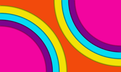 Fototapeta premium paper cut design with abstract background. Vector design layout for business presentations, banner, flyers, posters and invitations. green, colorful color