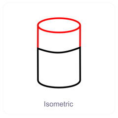 Isometric and diagram icon concept