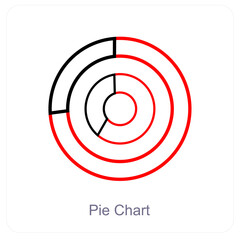 Pie Chart and diagram icon concept