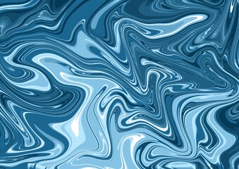 Fototapeta premium Abstract Blue and White Wavy Pattern.